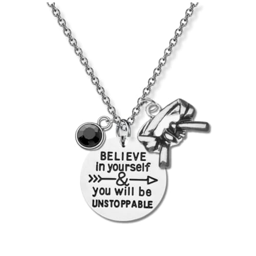 Sportybella Martial Arts Necklace, Belt Keychain, Martial Arts Personalized Gift