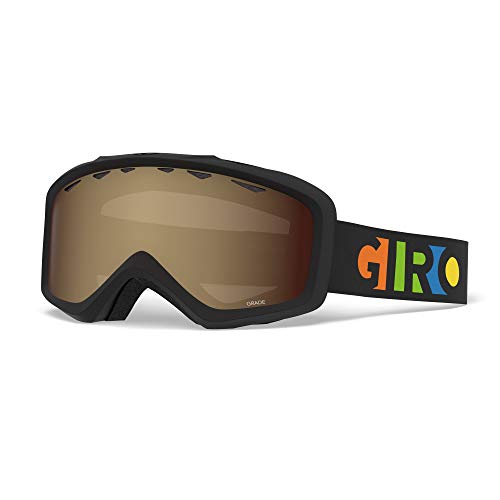 Giro Grade Youth Snow Goggles - Party Blocks Strap with Amber Rose Lens (2021)