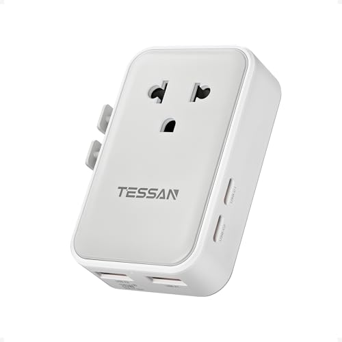 Amazon.co.jp: 海外 変換プラグ 全世界対応 TESSAN 超薄型海外旅行用