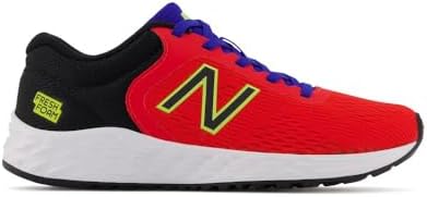 New Balance Kid's Fresh Foam Arishi V2 Lace-up Running Shoe, Neo Flame/Black/Lemonade, 10.5 Little Kid - 2