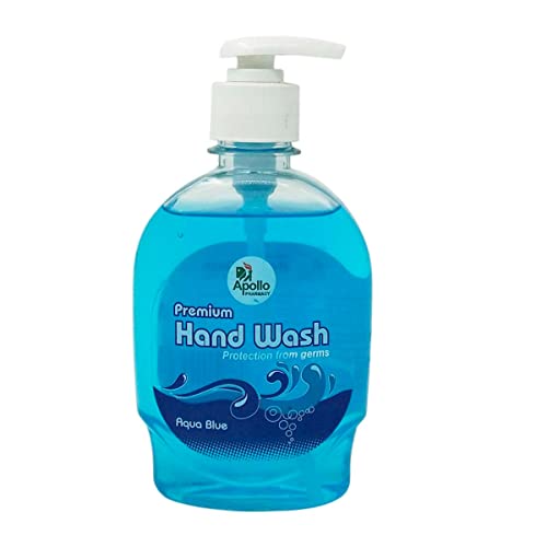 Image of Apollo Pharmacy Premium Aqua Blue Handwash, 500 ml (2x250 ml)
