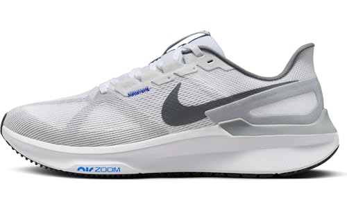 Nike Straßenlaufschuh Nike Structure 25 Straßenlaufschuh Für Herren, White/Smoke Grey-Game Royal-Wolf Grey, DJ7883-111, 42 EU (8.5 US)