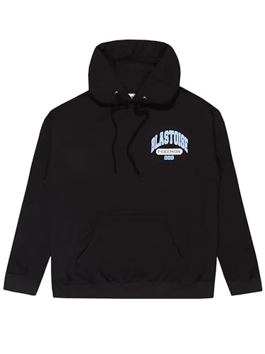 Pokémon Sudadera con Capucha para Hombre | 100% algodón Blastoise Sudadera con Capucha para Hombres | Tallas pequeñas a XX-Large | Negro Grande
