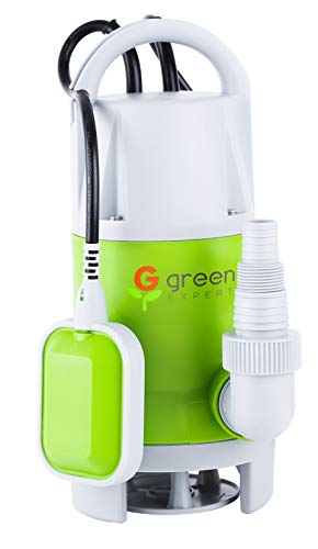 Green Expert 2/3HP Portable Sump Pump with Tethered Float Switch 3434GPH High Flow for Water Draining Heavy Duty Water Transfer for Household Dewatering 750W 203622