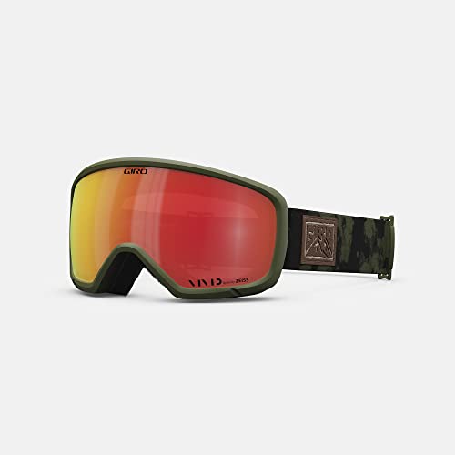 Lunettes de ski Giro Ringo Asian Fit avec écran Vivid Green Cloud pour homme et femme