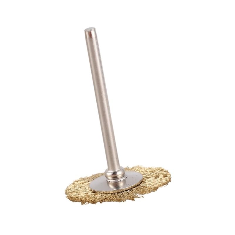 yaoqijie 20 X Brass Wire Brush Round Brushes Disc Brush Pot Brush 25MM