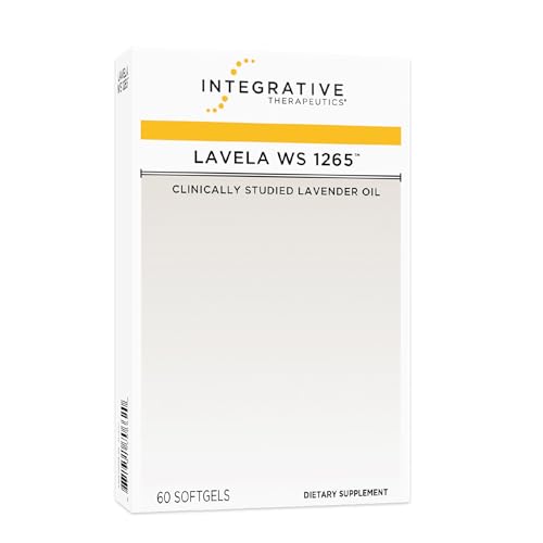 Integrative Therapeutics Lavela WS 1265 - Silexan Supplement for Sleep & Stress Support* - Lavender Essential Oil - 60 Softgels (60 Servings)