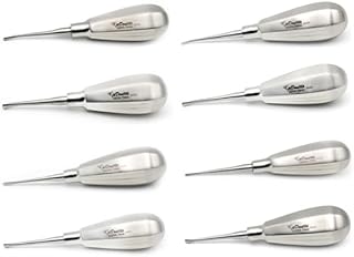 Luxating Elevator Set of 8 Having Stubby Handle with 4 Straight and 4 Curved Tip