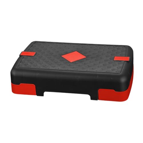 Step de ejercicio para cardio y fitness en casa banco de gimnasio antideslizante negro
