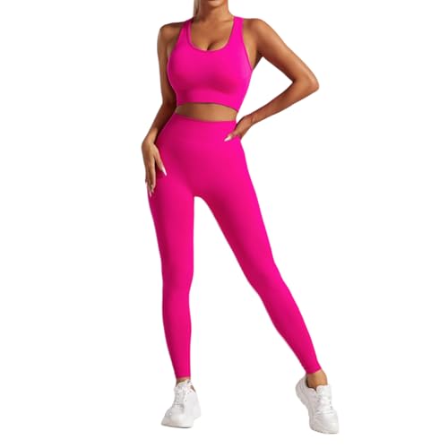 SJBSJB 2 Piece Workout Sets Sports Bras and High Waisted