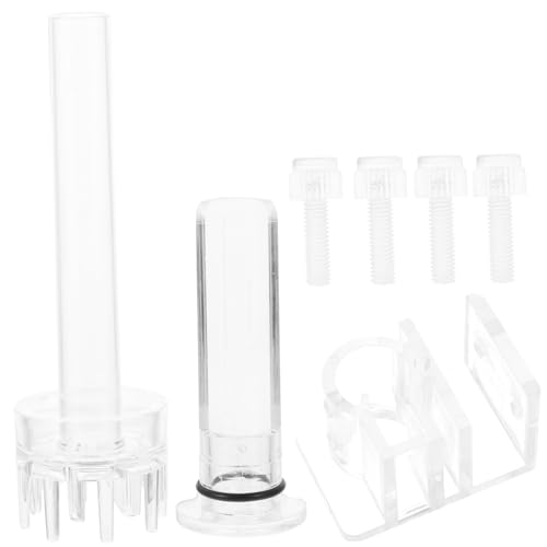 INOOMP 1 セット 水槽脱脂フィルム 水槽クリーナー 予防者 ヒータ 出口 魚 ドレイン ウォーターポンプ キット 水族館の空気ポンプ 特徴 保有者 ボトル 取り外し可能な バー アクリル