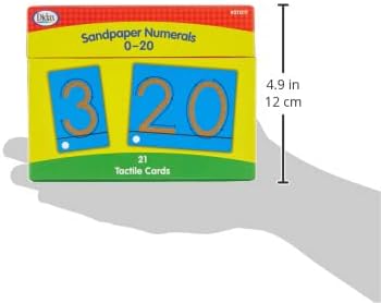 Didax Educational Resources Sandpaper numerals 0-20 Cards