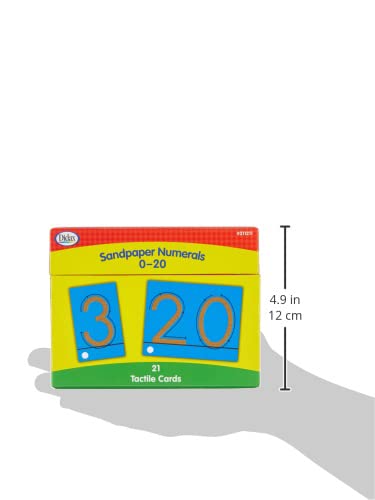 Didax Educational Resources Sandpaper Numerals 0-20 Cards #TOP3
