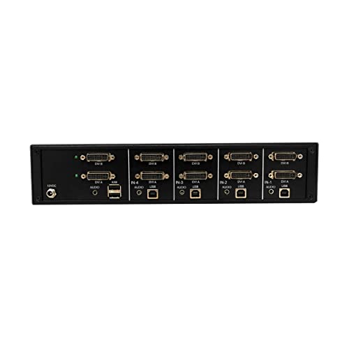 Image of Tripp Lite Secure KVM Switch 4-Port Dual-Head DVI, United States Government NIAP-Certified PP4.0 Security, 2K @ 60Hz Quality, TAA Compliant, 3-Year Warranty (B002-DV2A4-N4)