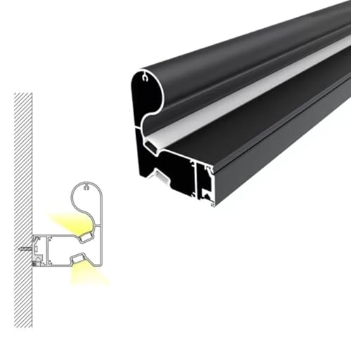 Escalera de aluminio LED de 3 m para sótanos oscuros con montaje simplificado