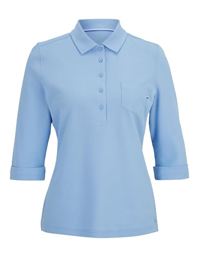 Polo Gisele de punto fino transpirable con botones para mujer