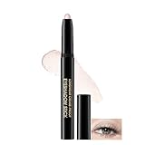 Smudge-Proof Waterproof Eyeshadow Stick & Eyeliner Pencil - Long-Lasting Shimmer Cream Shadow Stick Easy Glide Eye Makeup for Mature Skin Older Women Dual-Ended Travel-Ready Kit (Oyster)