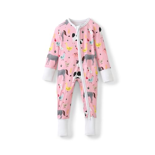 Little Sleepies Pajamas for Baby Boys & Girls, Viscose from Bamboo Baby Pajamas, Preemie & Newborn Sleepers, 2-Way Zipper PJs