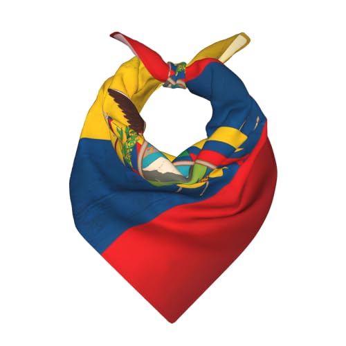 MUKIO Vintage Ecuador Flag Women Bandanas 22 x 22 In