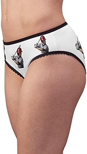 Women's Baseball Player Panties, Baseball Player Underwear, Briefs, Cotton Briefs, Funny Underwear, Panties For Women