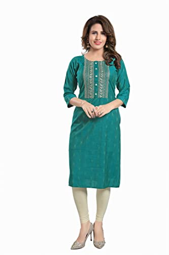 Image of DREAM & DZIRE Marron Office wear Kurti for Women of Cotton in Plus Size & Small Size.