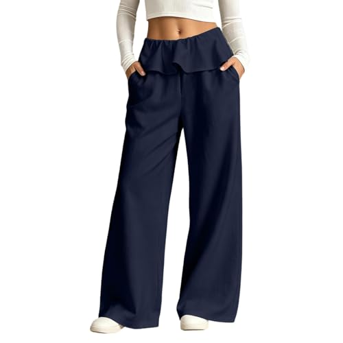 Pantalon de jogging confortable taille haute et droit pour le sport