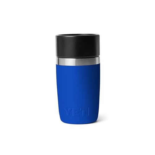 Image of YETI Rambler 8 oz Travel Bottle, Stainless Steel, Vacuum Insulated with Leakproof Commuter Cap, Royal Blue