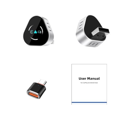 Adaptador inalámbrico CarPlay y Android Auto con conexión automática Bluetooth 5.2 4
