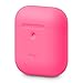 Produktbild elago A2 AirPods Silikonhülle Case Hülle Kompatibel mit Apple AirPods 2 mit kabellosem Ladecase - LED an der Frontseite Sichtbar, Unterstützt Kabelloses Laden, Stoßfest (ohne Karabiner, Neon Hot Pink)