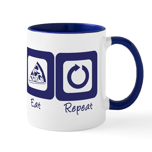 CafePress Sleep Code Eat Repeat Mug 11 oz (325 ml) Ceramic Coffee Mug