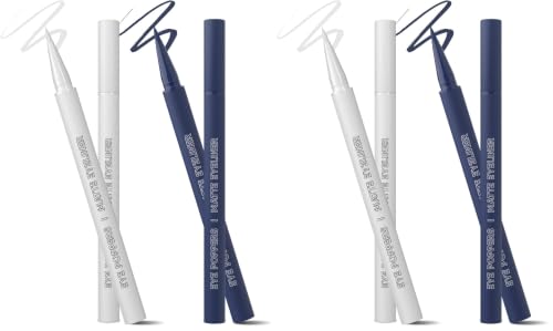 Image of Glam21 Eye Poppers Matte Eyeliner |Smudge Proof and Waterproof Formula | Pen Style Design | Bold & vibrant Shades | High Pigment up to 12 hours | 0.5gm Each Pack oF 4 (Cloud Nine & Moon Magic)
