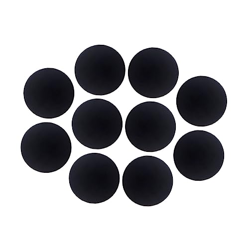 Operitacx 10 Piezas Adhesivos anticolisión tapón alarma shock absorber amortiguadores tope de manija de puerta de pared topes de puerta protector de pared gel de sílice Black