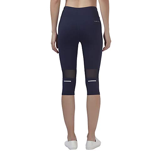 Image of Veloz I Women's Multisport Wear - Bothside Contrast Chain Stitch & mesh Patch, Reflective Tape with Broad Waistband.