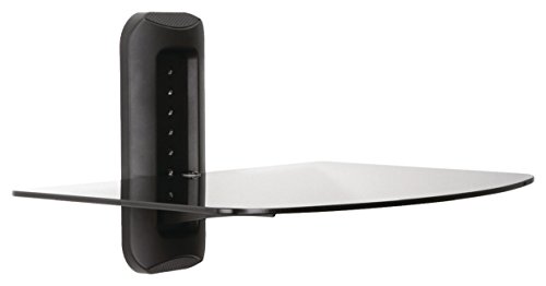 OmniMount OWS22 Single Shelf AV Wall Mount, Store Small Audio and Video Components Weighing Up to 22 lbs Beneath Your Wall Mounted TV, 16-42 Inches - Thumbnail 2