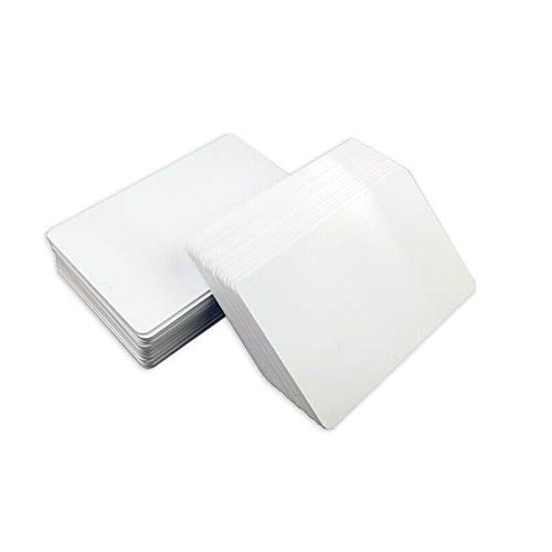 Cartes jet d'encre PVC vierges blanches au format standard CR80 sans puce lot de 200