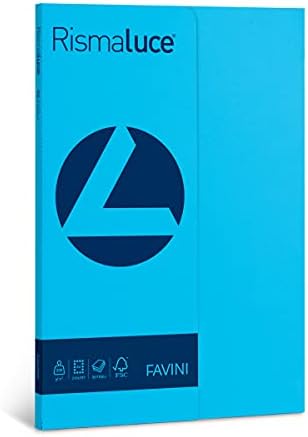 8427973903558 - CARTONCINO BRISTOL GLITTERATO CM. 50 X 65 FABRIANO (COLORE AZZURRO) - FABRIANO