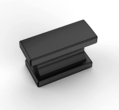 9BUILD 20 Pack 1.5Inch(37mm) Matte Black Kitchen Cabinet knobs Zinc Cabinet Hardware Drawer knobs Dresser knobs Kitchen knobs for cabinets