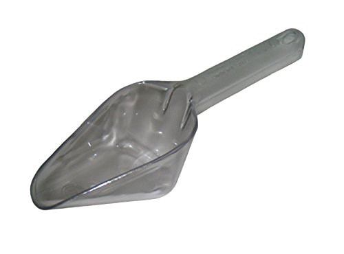 Carlisle FoodService Products Polycarbonate Scoop for Ice and Ingredients in Home and Commercial Kitchen, 6 Oz, 1 Count, Clear