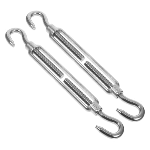 Alipis Adjustable Flower Basket Bolt 2pcs Stainless Steel Wire Rope Tensioner M8 Screw for Cable Manage