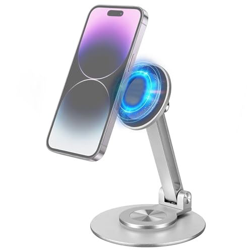 Support de téléphone magnétique bureau pliable alu pour télétravail