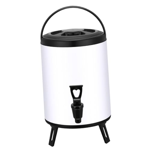 Barril de Acero Inoxidable con Aislamiento térmico, dispensador de Leche, Cubo Aislante para té y Bebidas, Ideal para Fiestas de cumpleaños, 8 l (Multicolor)
