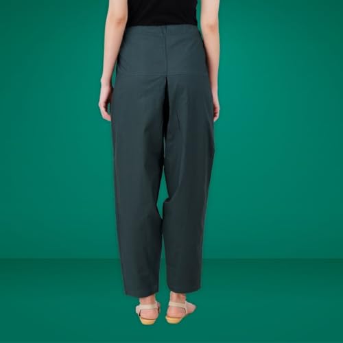 Image of Happy Bunny Salwar Pant - Modern Style Pure Cotton for Women - Ethnic Semi Patiala Trouser - Office,Home - All Day Comfort Wear with Drawstring