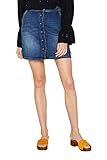 ausgestellte Form ESPRIT Damen 059EE1D012 Rock, Blau (Blue Medium Wash 902), (Herstellergröße: 36)