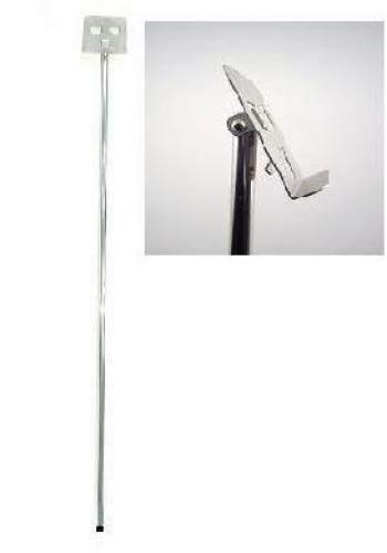 Shoe Box Pole: (Quantity of 1), 5ft Pole with 4" square "L" shaped