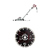 SKIL 7" Walk Behind Worm Drive Skilsaw for Concrete with Segmented Diamond Saw Blade (SPT79A-10 & SPT4004)