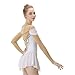 Kmeruoys Girls Figure Skating Clothing Competition Training Skating Clothing Dance Clothing (Color : White, Size : 140CM)