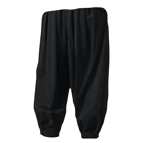 DuDubaby Cargo Pants for Men Baggy Harem Pant Hippie Beach Yoga Casual Drop Crotch Trouser3