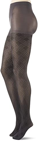 Image of Berkshire Women's Berkshire Triple Plaid Tights With Non-control Top and Reinforced Toe