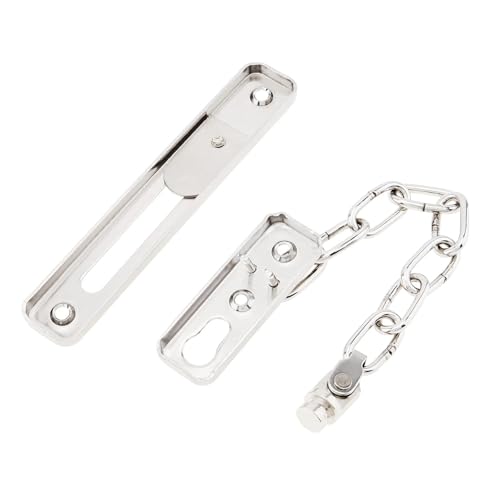 Lucchetto a catena for porta, lucchetto a catena for porta, catena di protezione for porta con bullone di sicurezza solido in acciaio inossidabile addensato for camera da letto/hotel/alloggio in famig