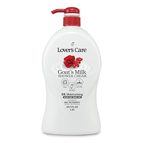 Lover's Care Goat's Milk Moisturizing Body Wash Shower Cream Rose Hip Seed Oil 40.7 Fl.Oz - Singleâ€¦
